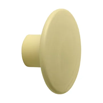 Dots Wood patère en bois - Jaune-beige, Ø6,5 cm - Muuto