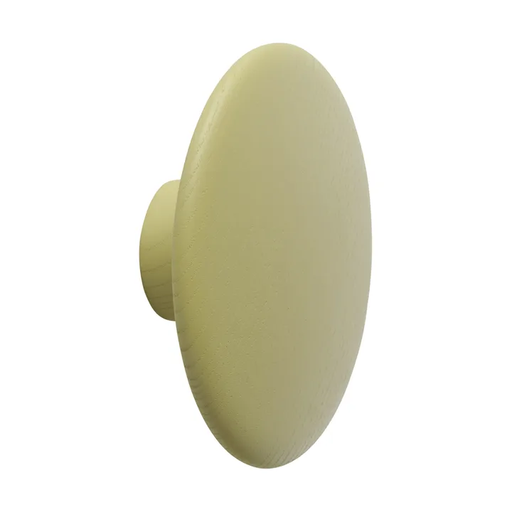 Dots Wood patère en bois - Olive clair, Ø13 cm - Muuto