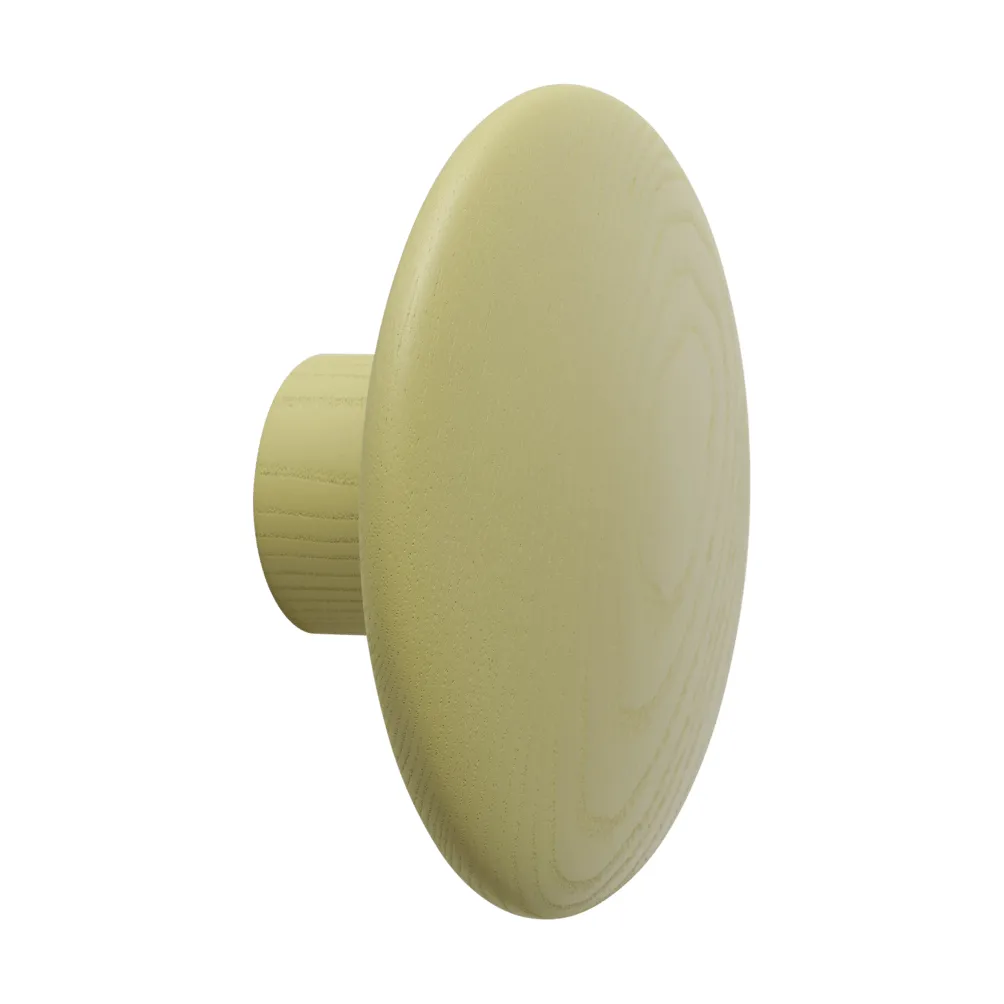 Dots Wood patère en bois, Olive clair, Ø9 cm Muuto