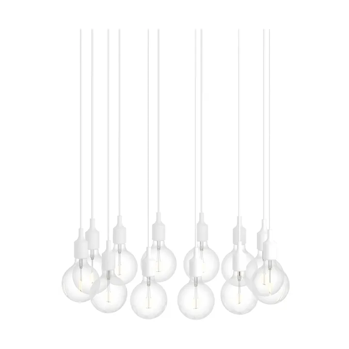 E27 Pendant Cluster 12 suspension - Blanc - Muuto