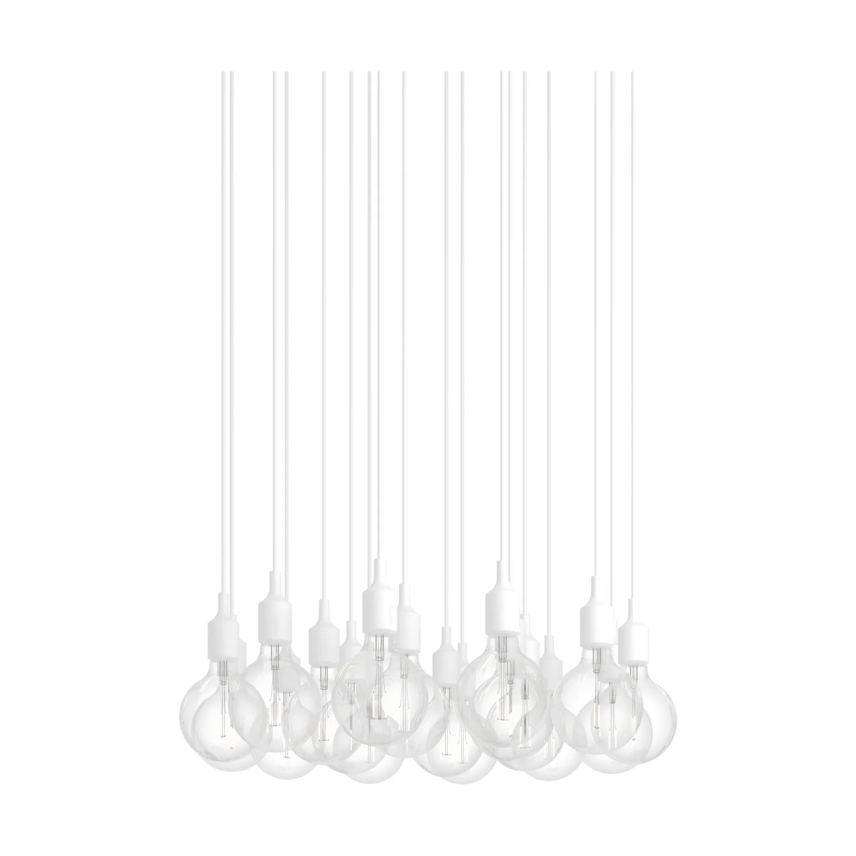 E27 Pendant Cluster 18 suspension, Blanc Muuto