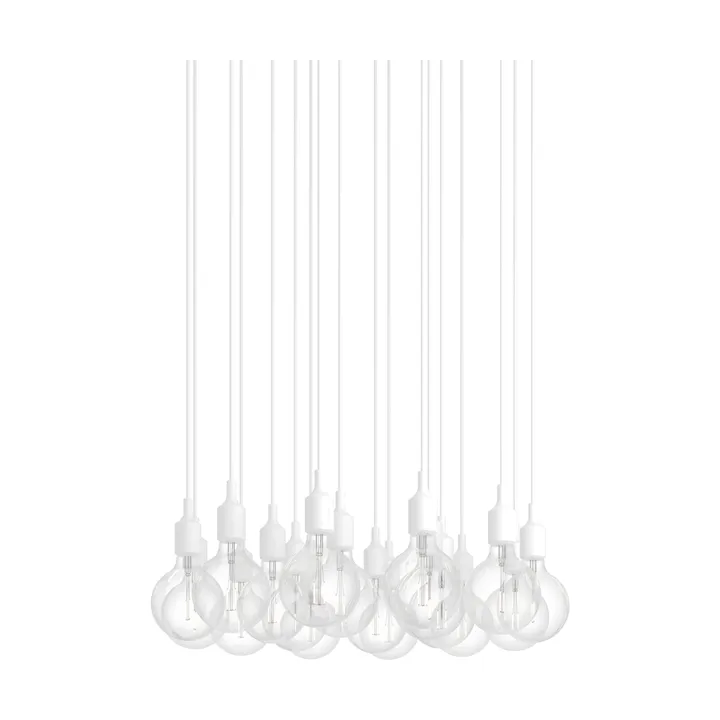 E27 Pendant Cluster 18 suspension - Blanc - Muuto