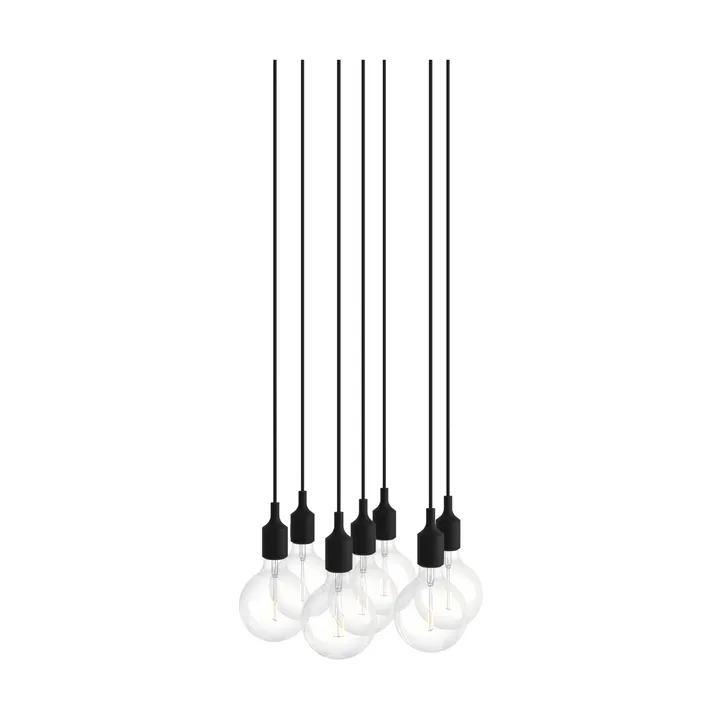 E27 Pendant Cluster 7 suspension - Black - Muuto