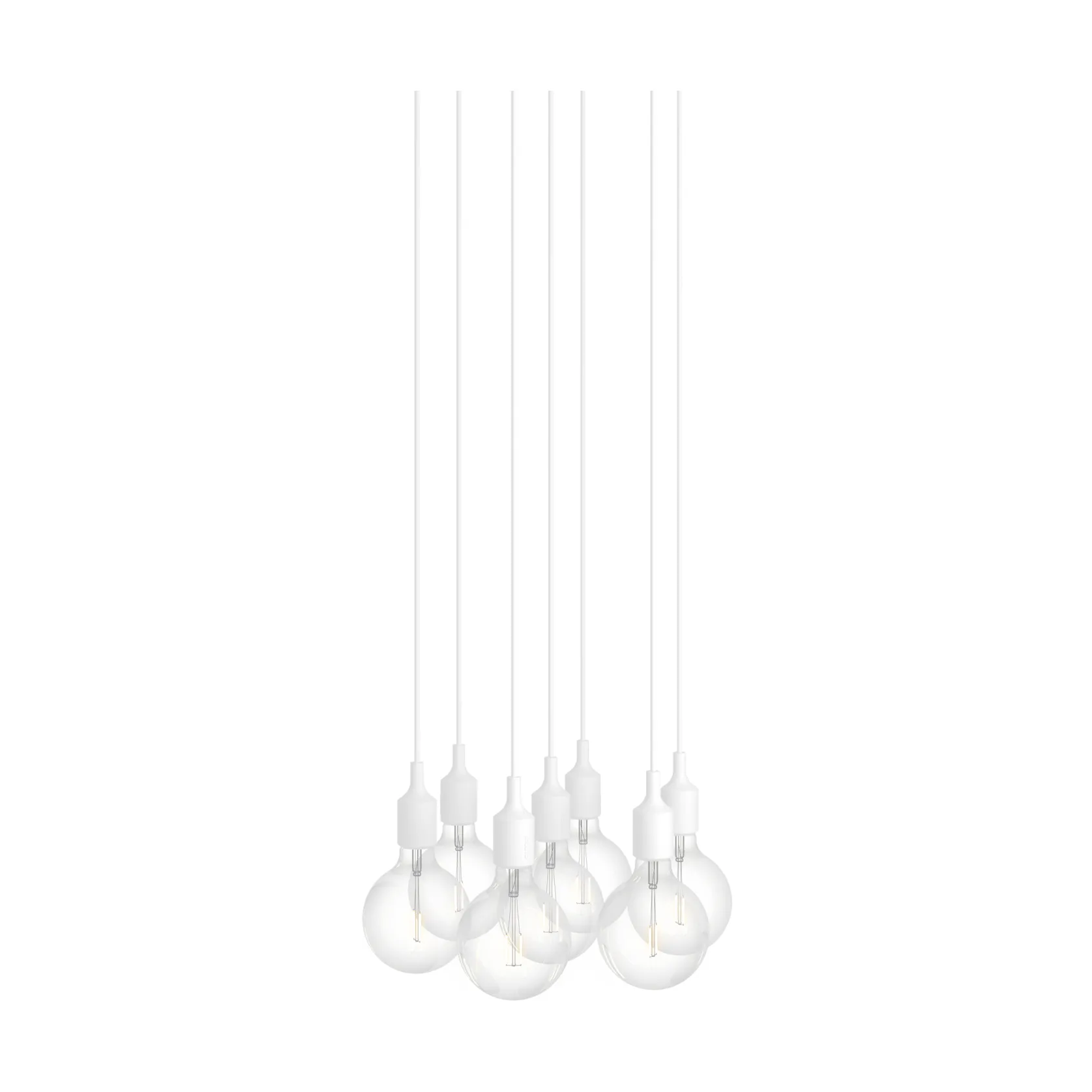 E27 Pendant Cluster 7 suspension, Blanc Muuto