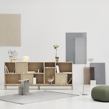 Étagère avec panneau Stacked 2.0, grand - chêne - Muuto