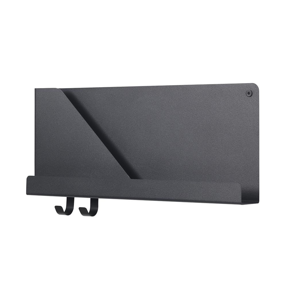 Muuto Étagère Folded petite noir | Design Scandinave | Étagères & systèmes de rayonnage | Noir