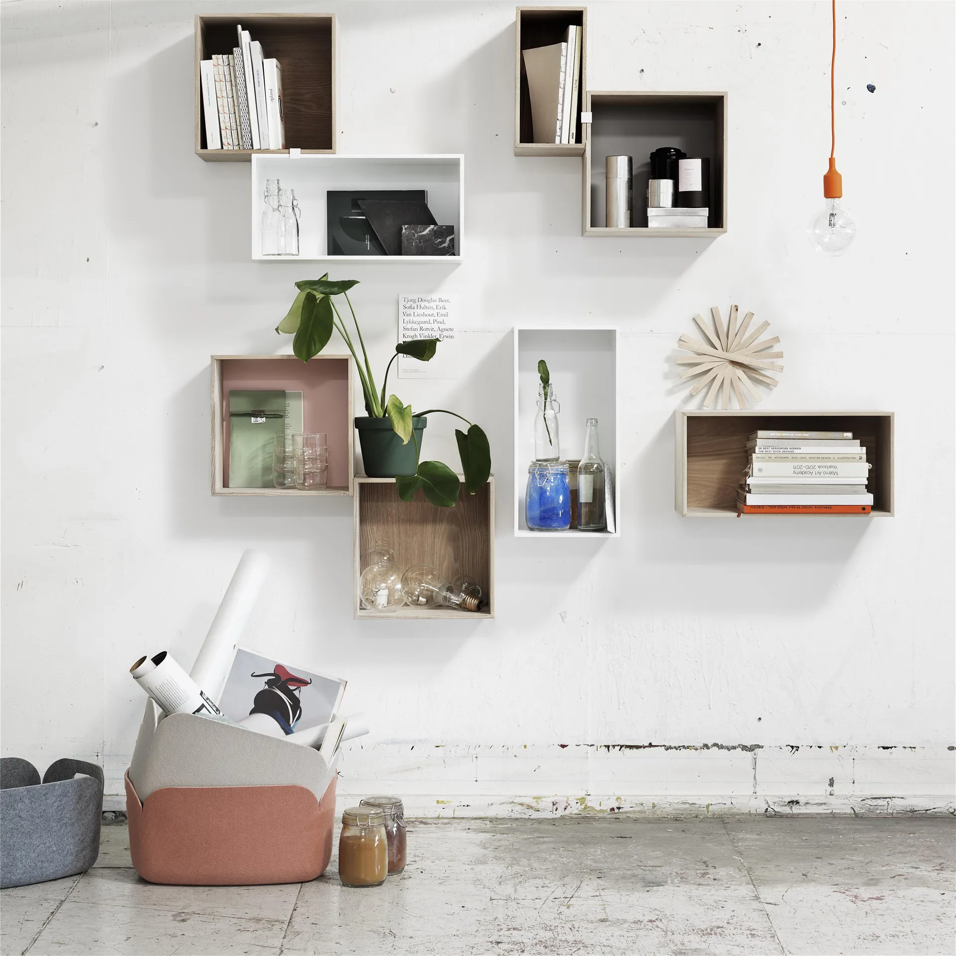 Étagère Mini stacked large, blanc Muuto