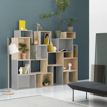 Étagère ouverte Stacked 2.0, grand - gris clair - Muuto