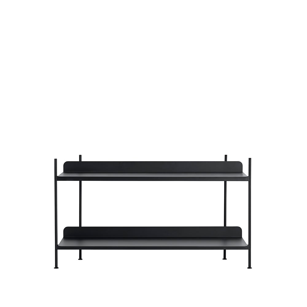 Muuto Étagères Compile configuration 1 Black | Design Scandinave | Étagères & systèmes de rayonnage | Noir