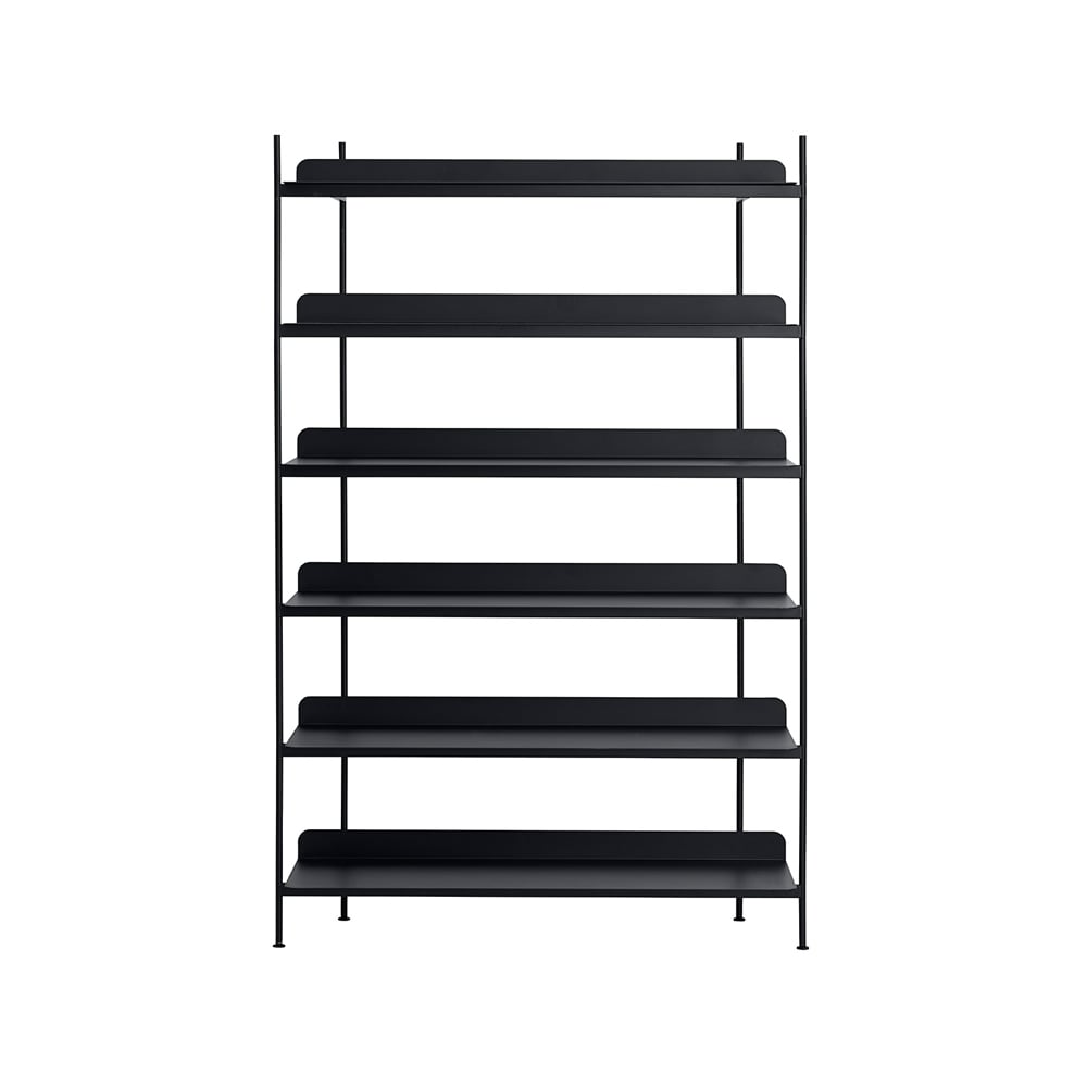 Muuto Étagères Compile configuration 4 Black | Design Scandinave | Étagères & systèmes de rayonnage | Noir