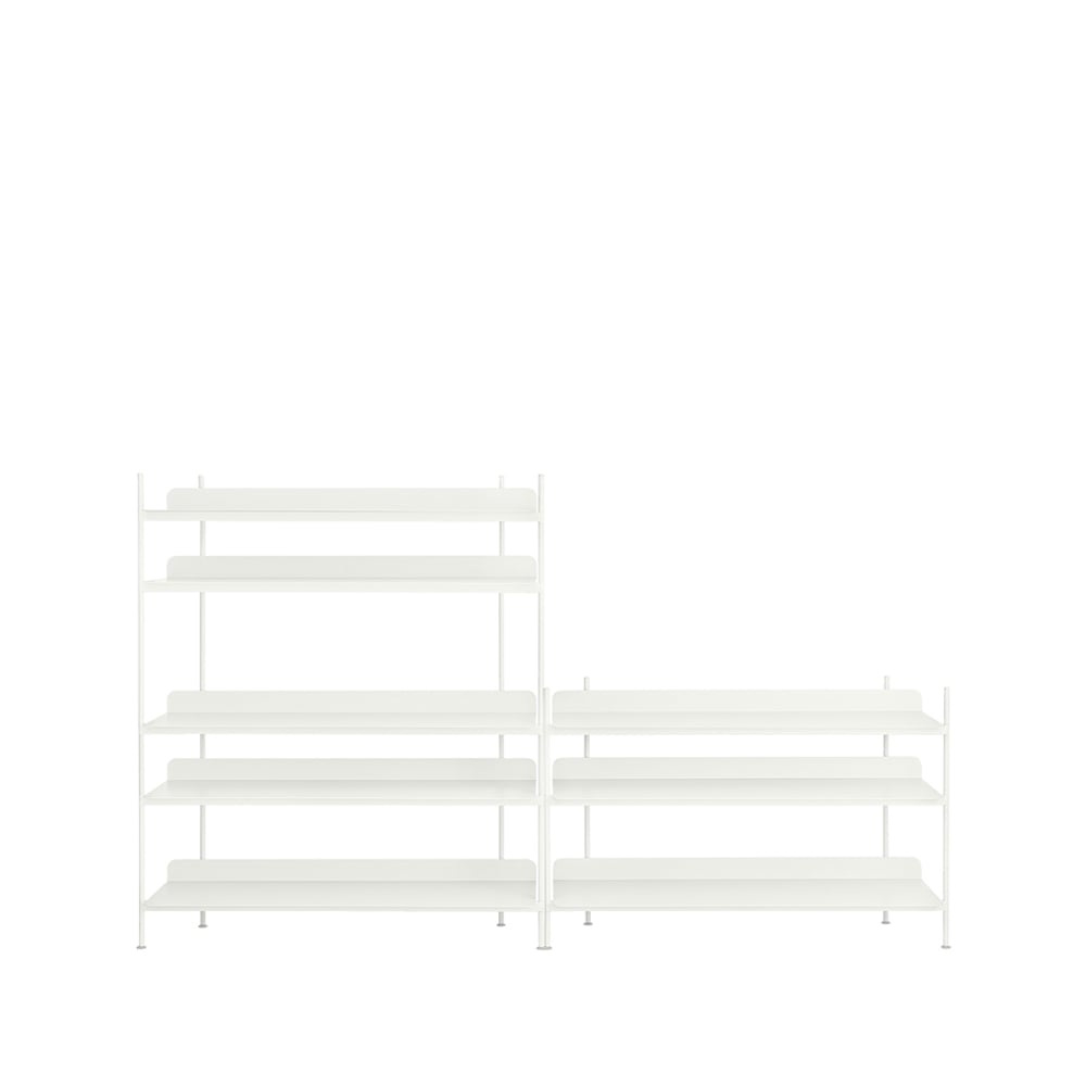 Muuto Étagères Compile configuration 7 White | Design Scandinave | Étagères & systèmes de rayonnage | Blanc
