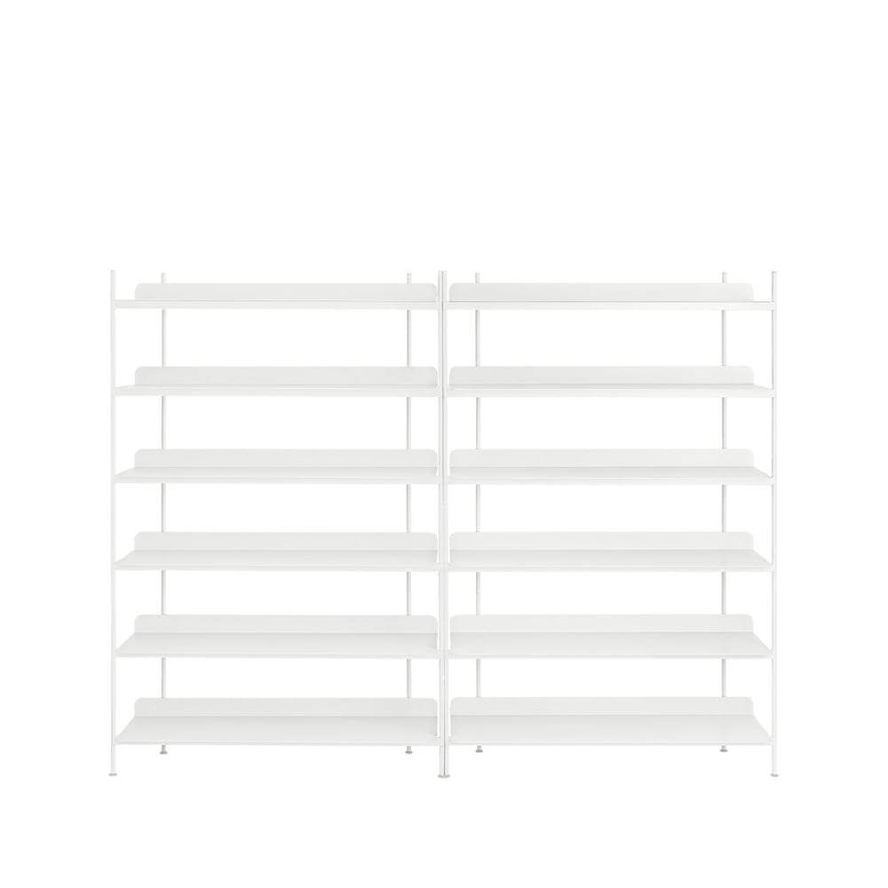 Muuto Étagères Compile configuration 8 White | Design Scandinave | Étagères & systèmes de rayonnage | Blanc