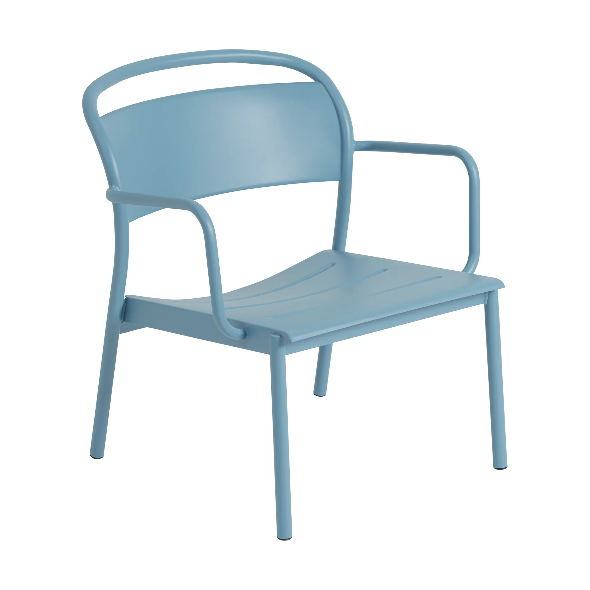 Fauteuil lounge Linear Steel, Bleu pâle Muuto