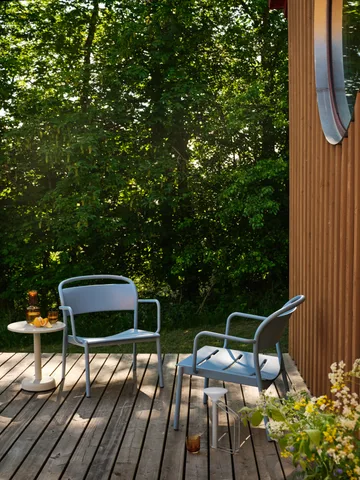 Fauteuil lounge Linear Steel - Bleu pâle - Muuto