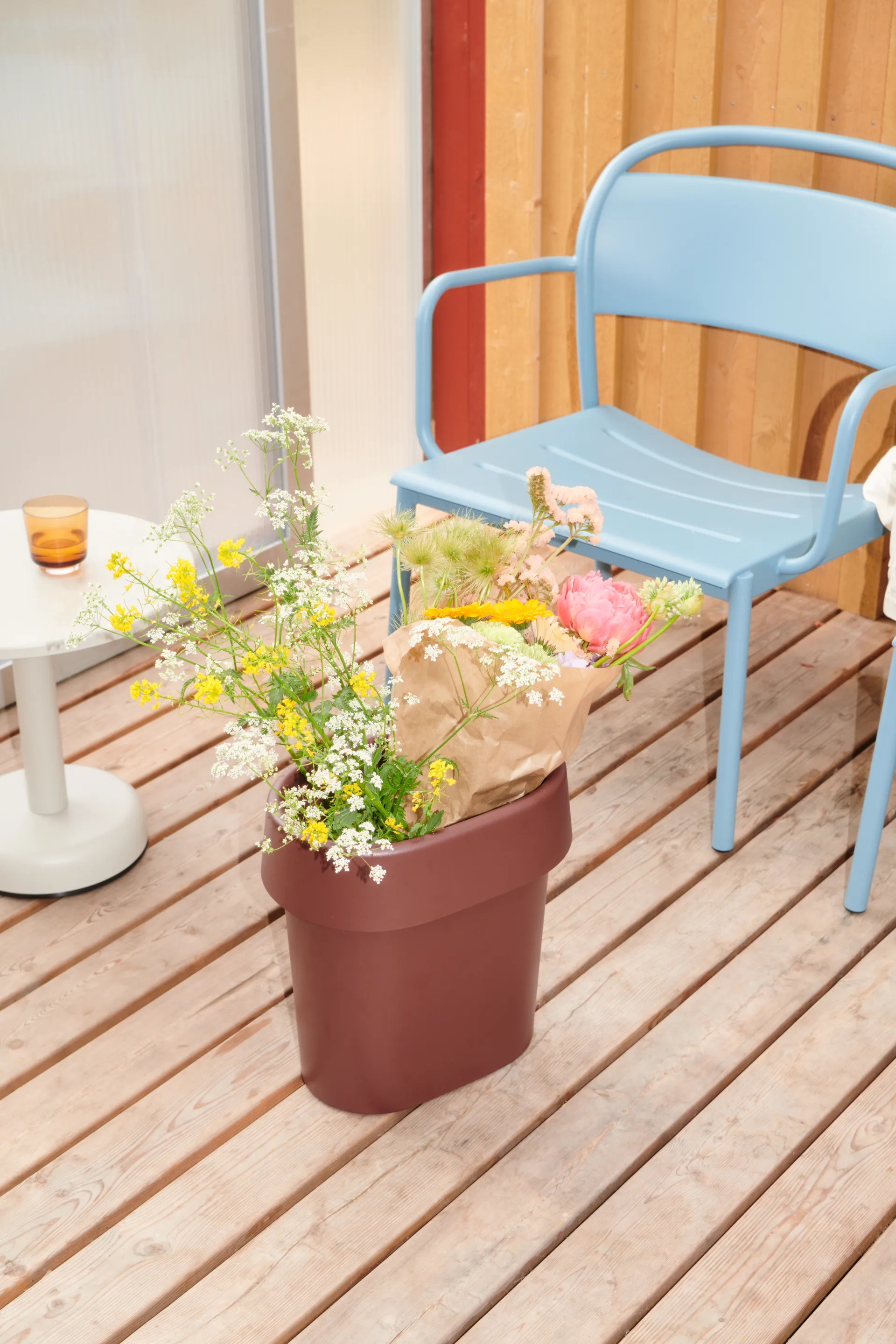 Fauteuil lounge Linear Steel, Bleu pâle Muuto