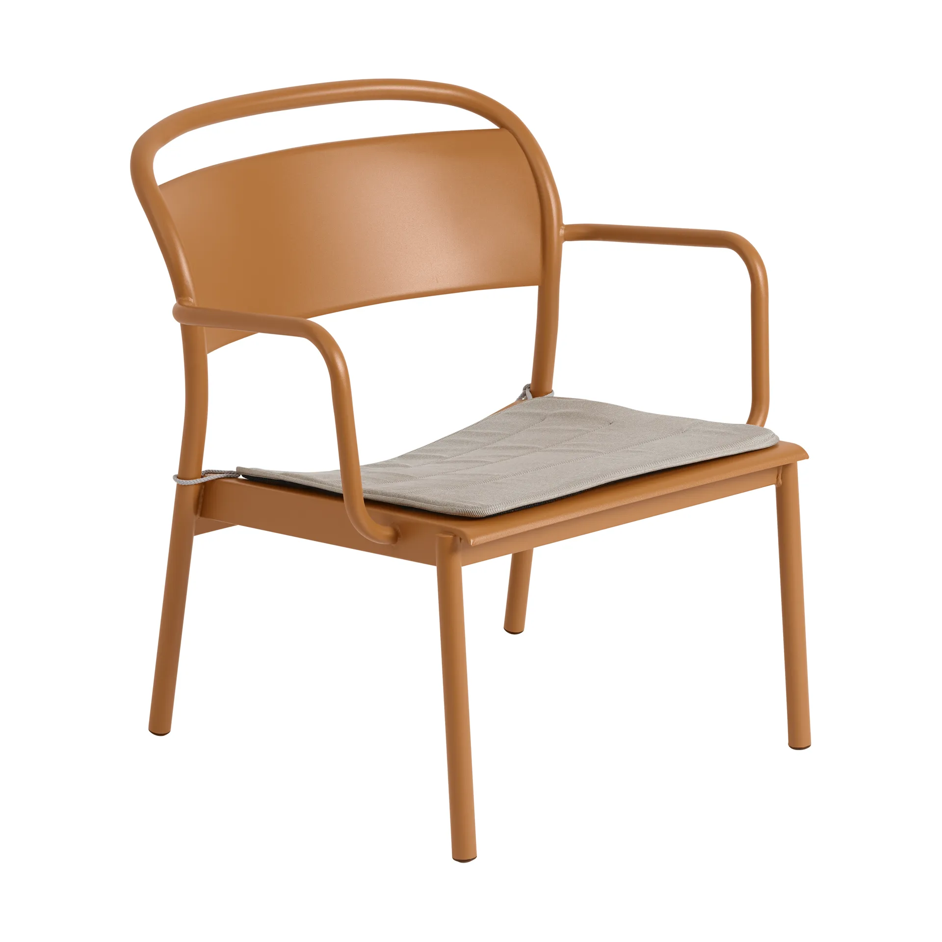 Fauteuil lounge Linear Steel, Burnt orange Muuto