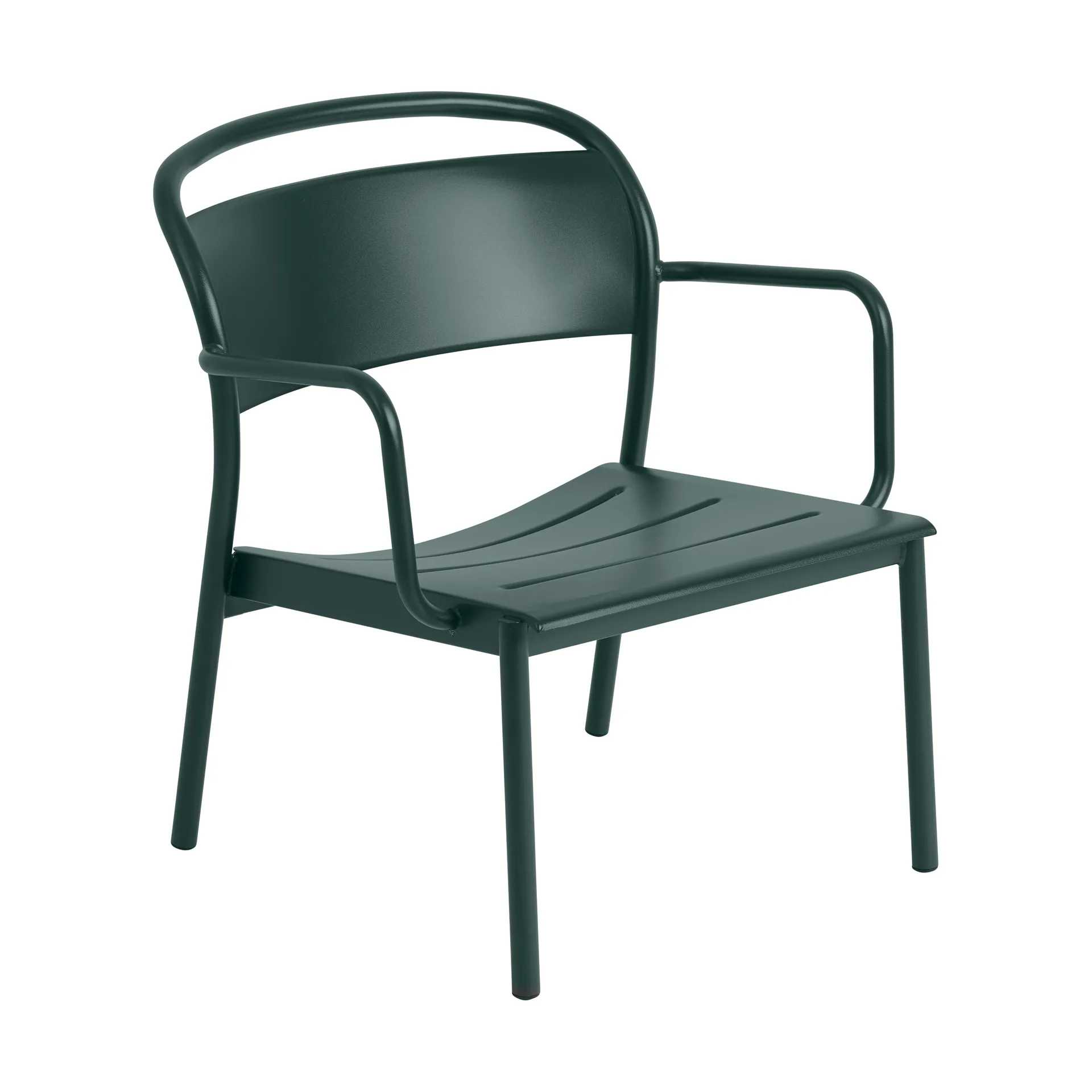 Fauteuil lounge Linear Steel, Dark green Muuto