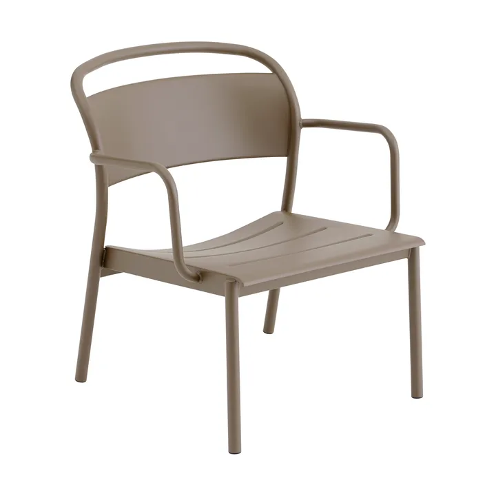 Fauteuil lounge Linear Steel - Taupe - Muuto