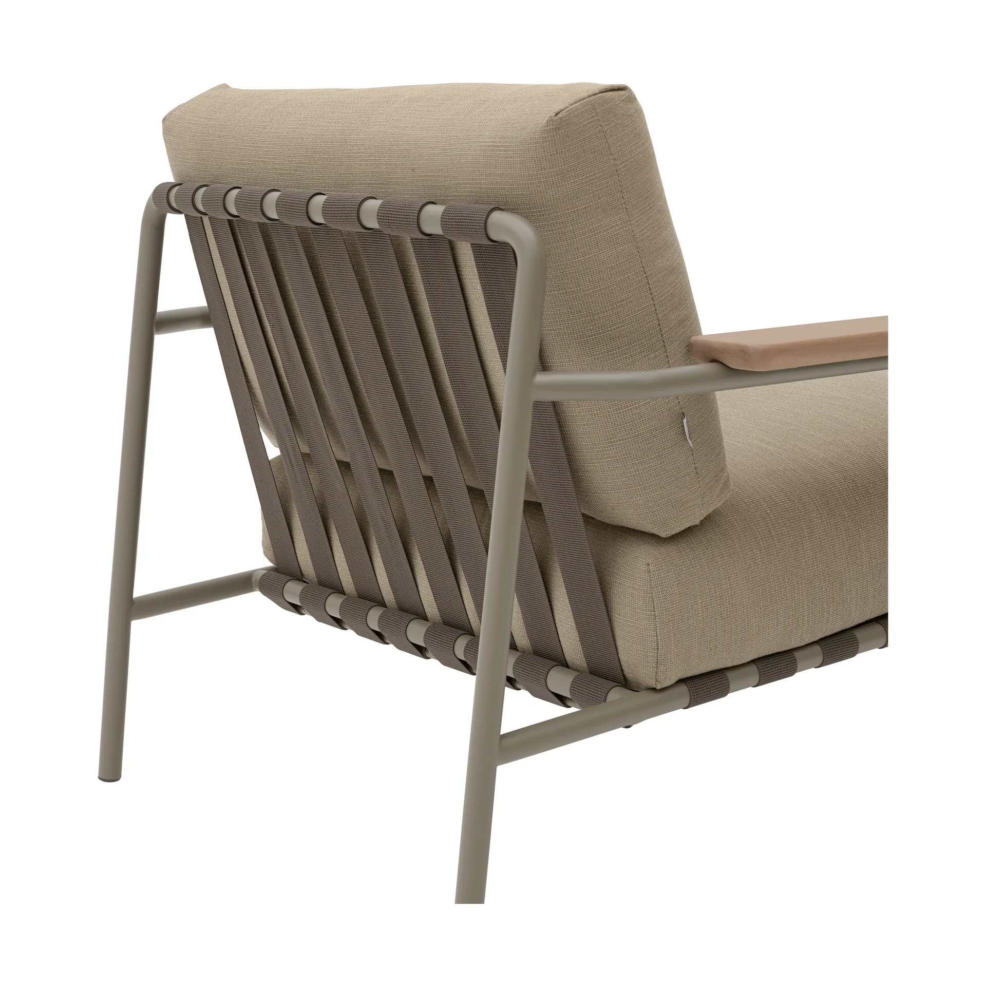 Fauteuil lounge Settle Lounge Chair, Ribbed Weave 5 Taupe Muuto