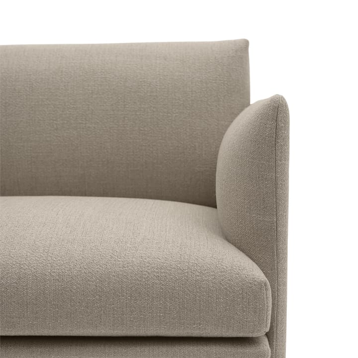 Fauteuil tissu Outline chair - Ecriture 240-Polished Aluminum - Muuto