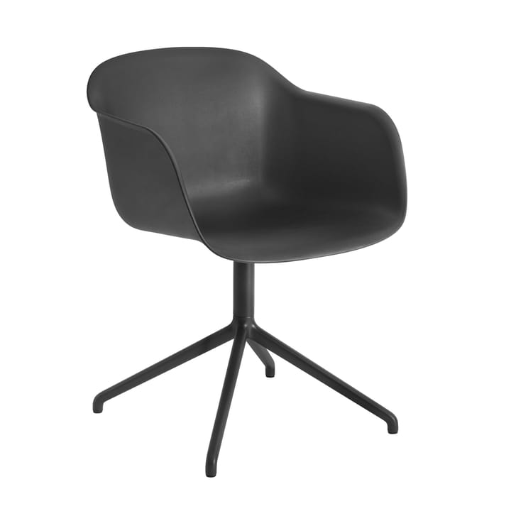 Fiber armchair avec base pivotante - noir - Muuto