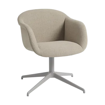 Fiber Soft Armchair base pivotante - Ecriture 240/Grey - Muuto