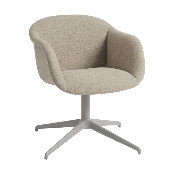 Fiber Soft Armchair base pivotante - Ecriture 240/Grey - Muuto