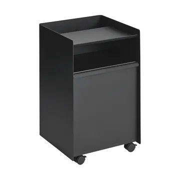 Folded Trolley chariot à roulettes avec tiroir - Black - Muuto