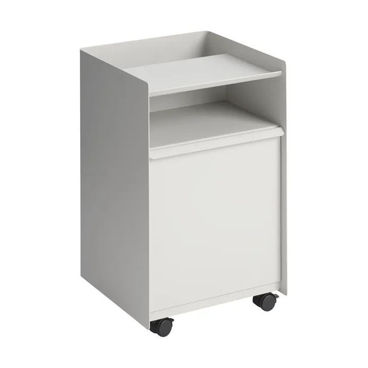 Folded Trolley chariot à roulettes avec tiroir - Grey - Muuto