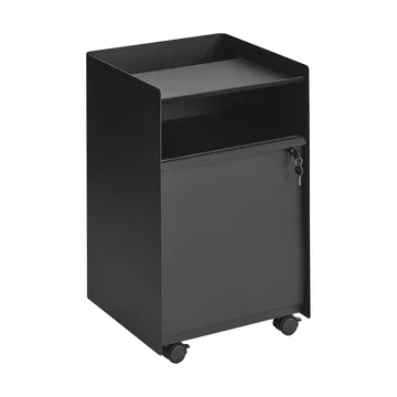Folded Trolley desserte avec armoire - Black - Muuto