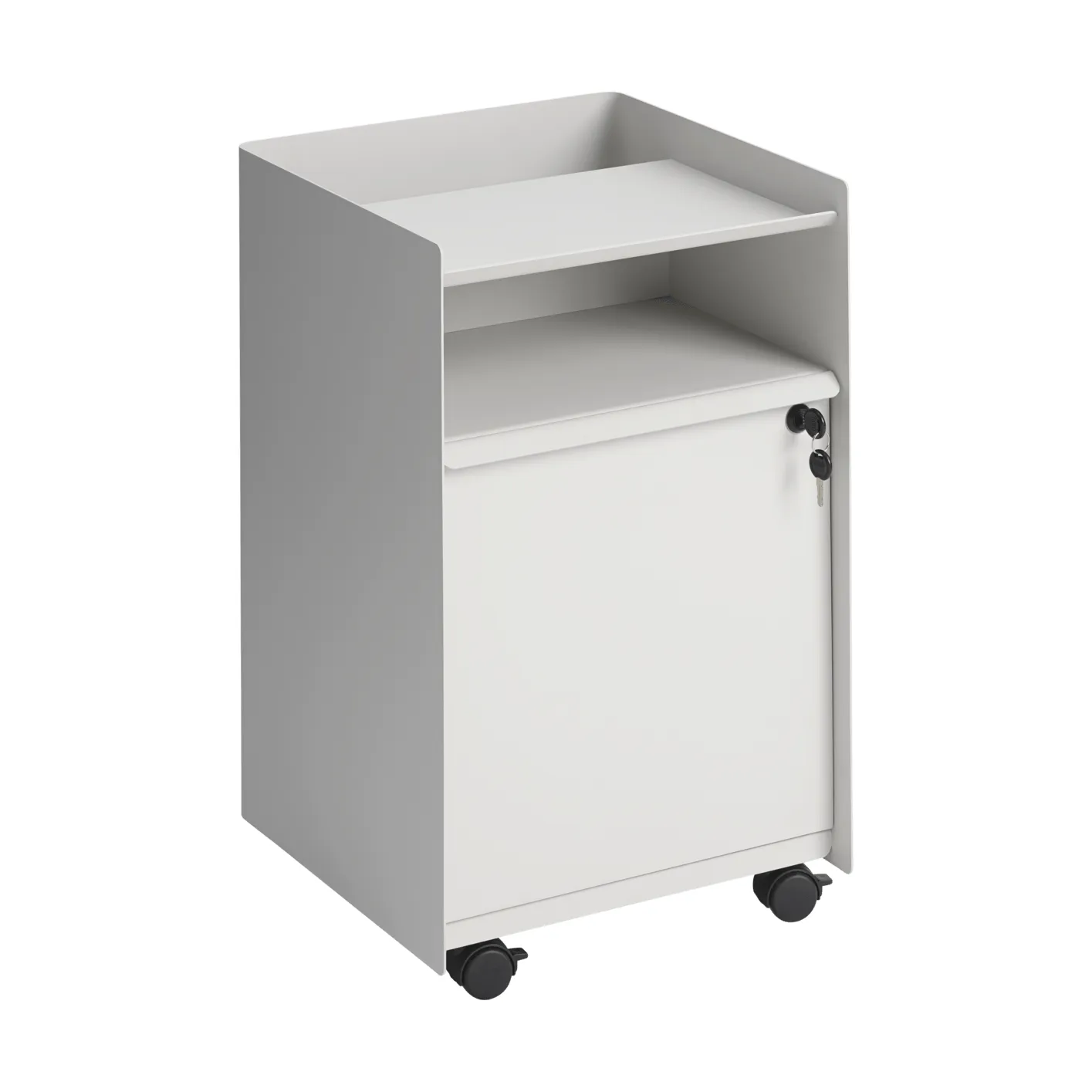 Folded Trolley desserte avec armoire, Grey Muuto