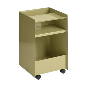 Folded Trolley desserte ouverte - Beige foncé green 37,4x61,5x37,2 cm - Muuto