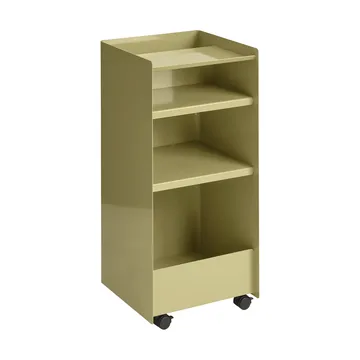 Folded Trolley desserte ouverte - Beige foncé vert, 37,4x38,7x37,2 cm - Muuto
