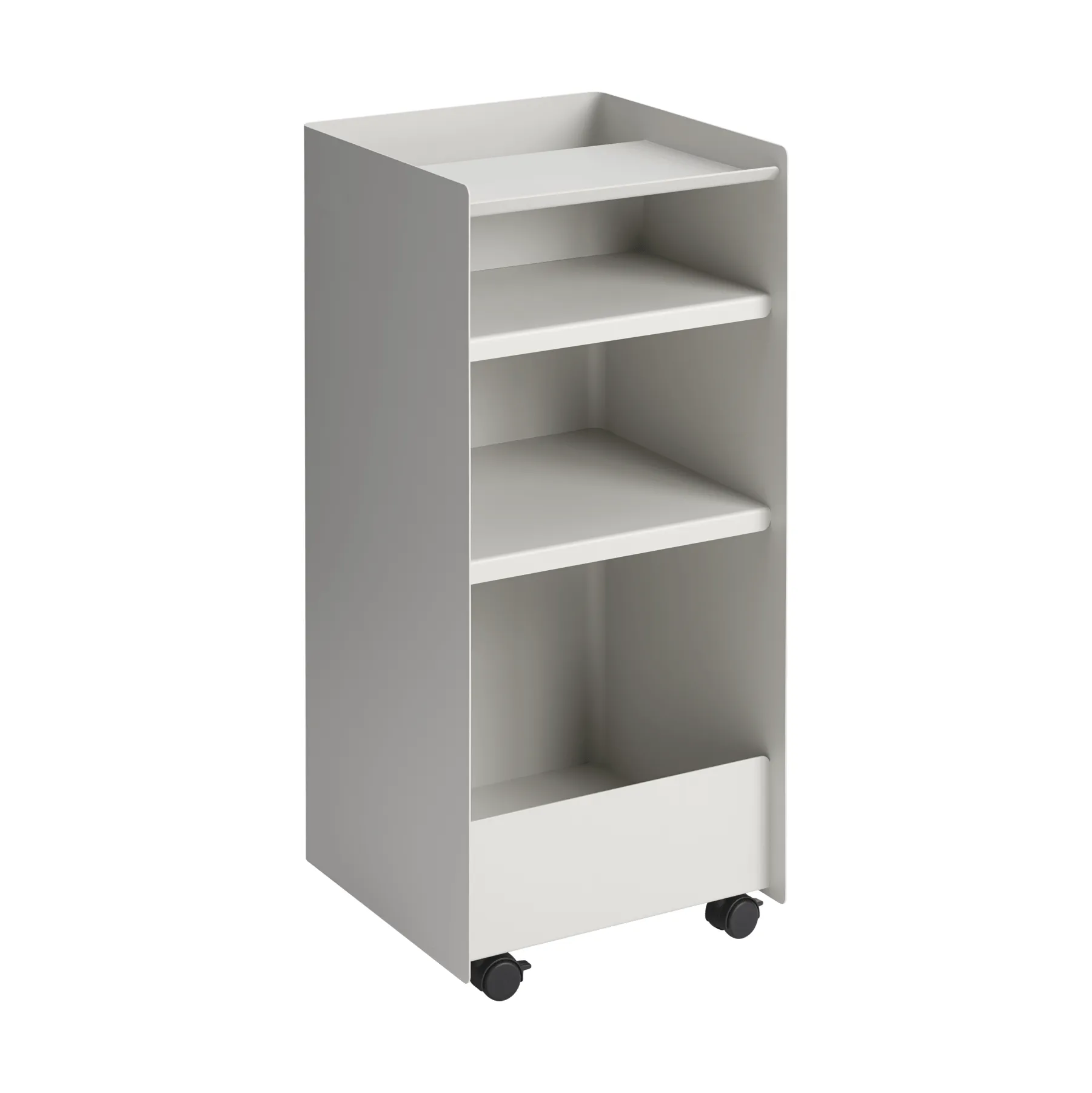 Folded Trolley desserte ouverte, Gris, 37,4x38,7x37,2 cm Muuto