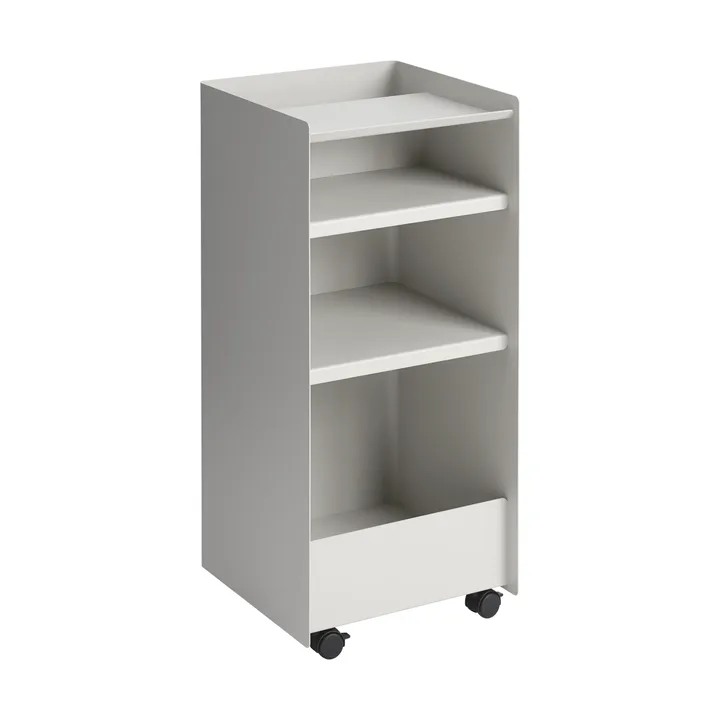 Folded Trolley desserte ouverte - Gris, 37,4x38,7x37,2 cm - Muuto