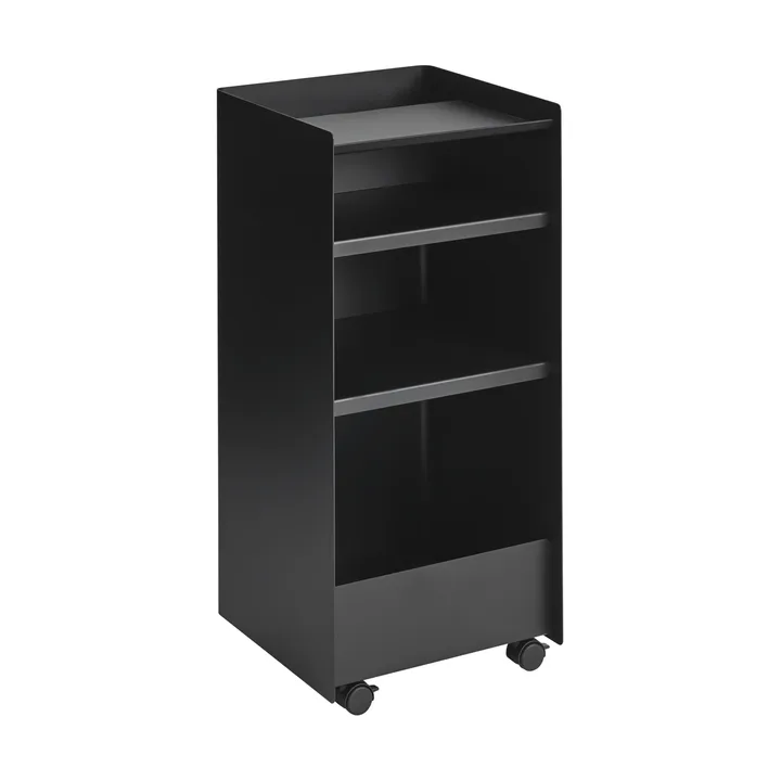 Folded Trolley desserte ouverte - Noir, 37,4x38,7x37,2 cm - Muuto