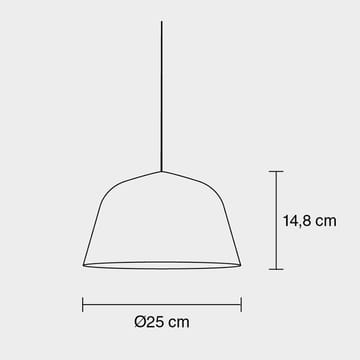 Lampe à suspension Ambit Ø25 cm - gris - Muuto