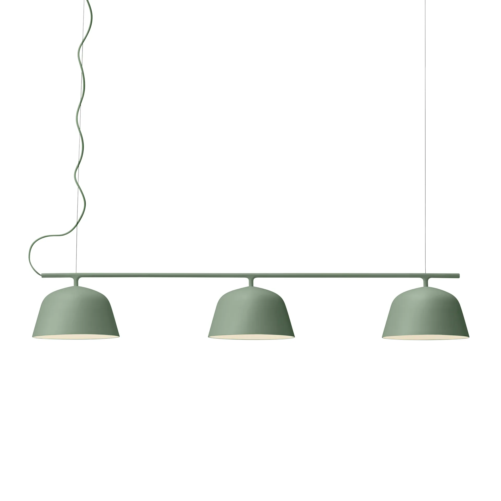 Lampe à suspension Ambit Rail, Dusty green Muuto