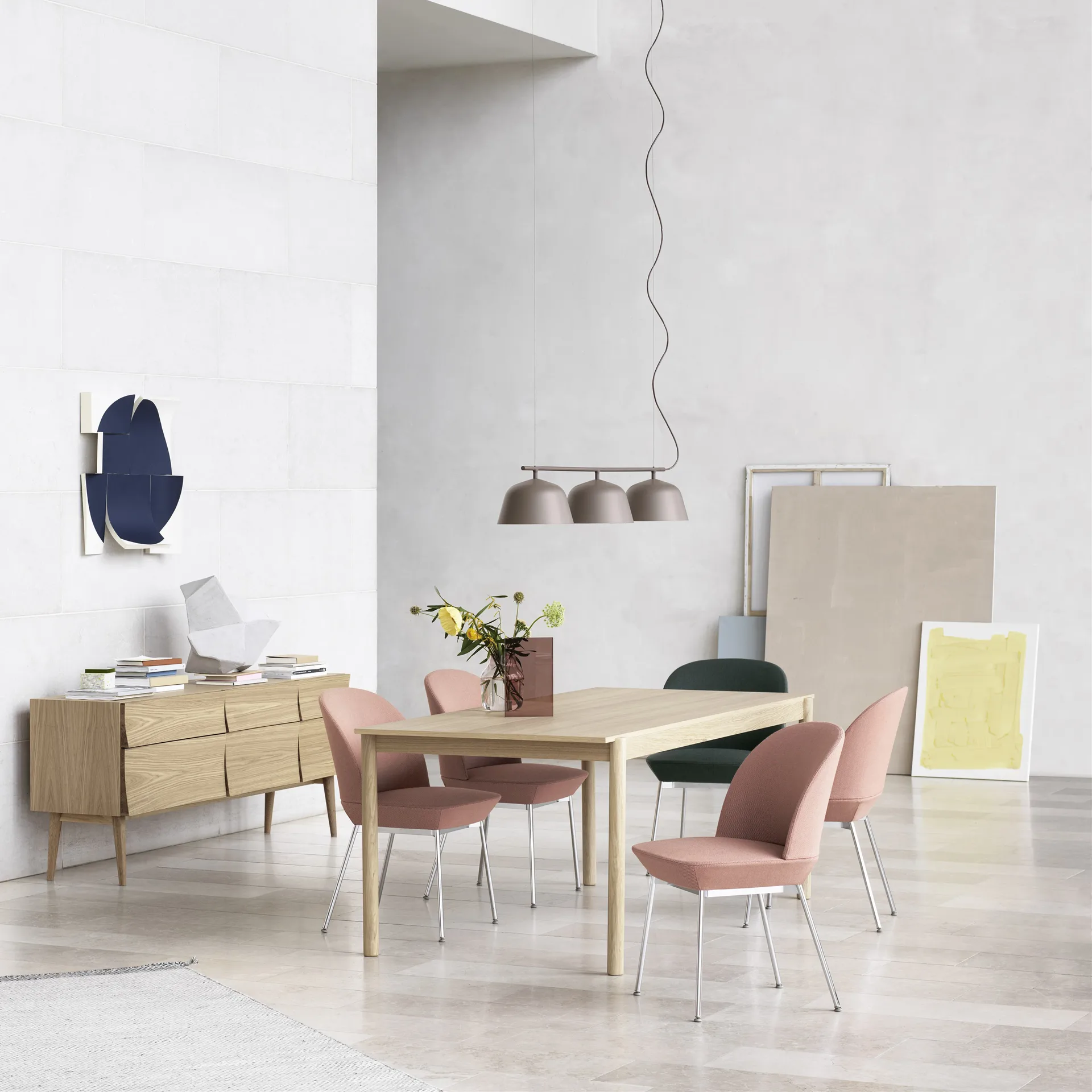 Lampe à suspension Ambit Rail, Taupe Muuto