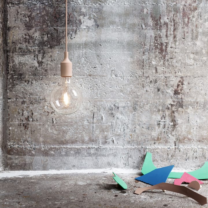 Lampe à suspension E27, Beige-rose Muuto
