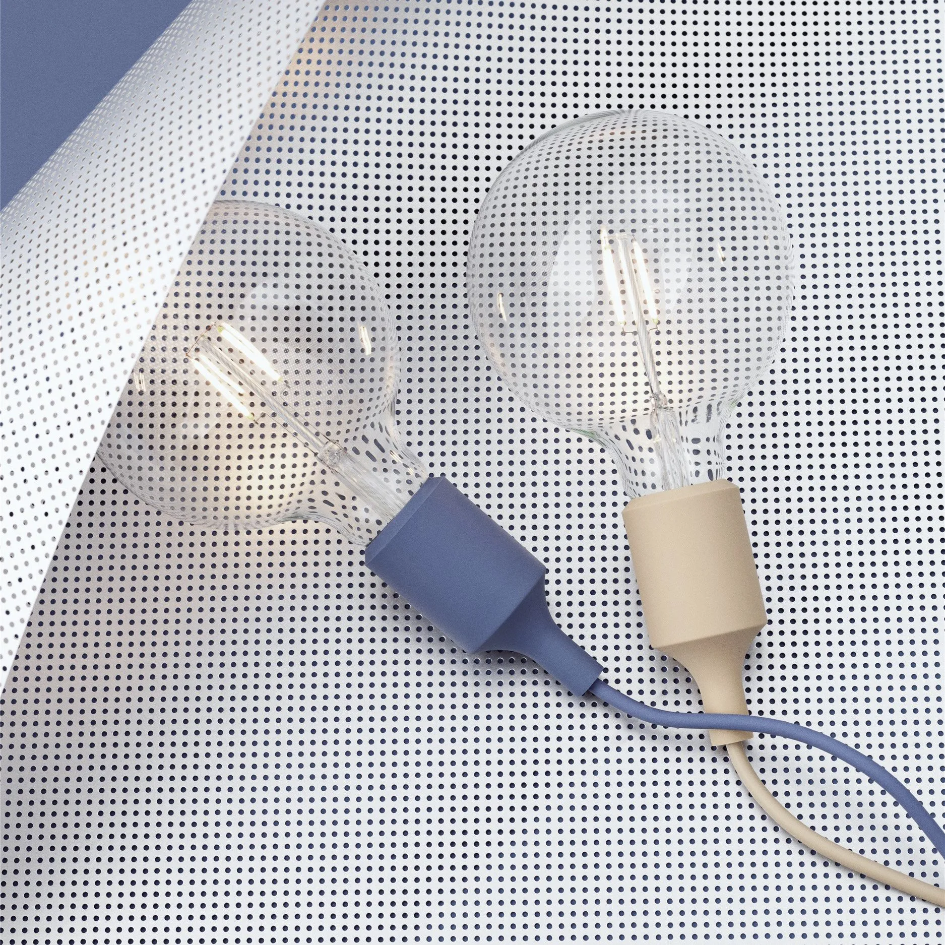 Lampe à suspension E27, Bleu clair Muuto