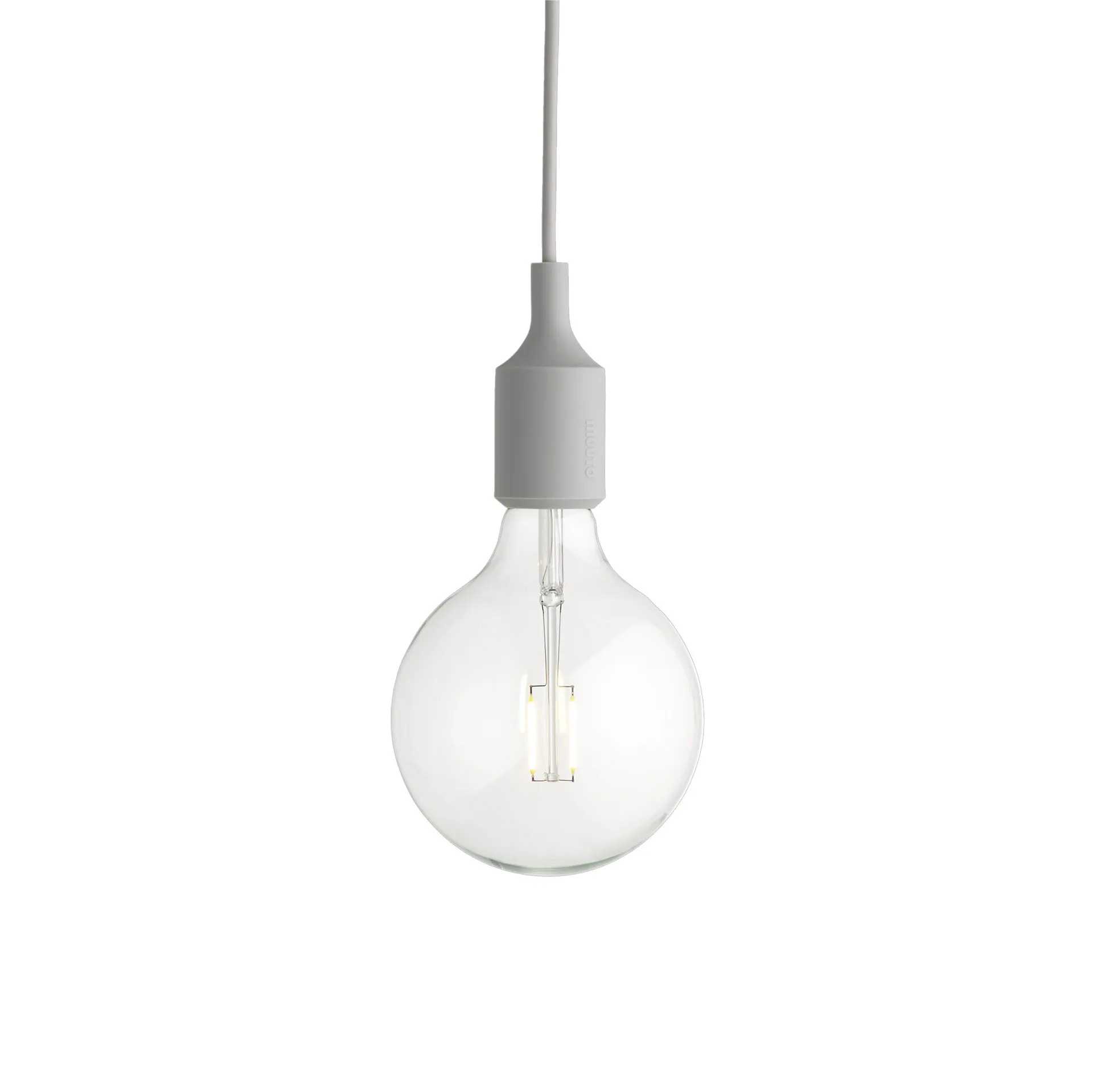 Lampe à suspension E27, gris clair Muuto