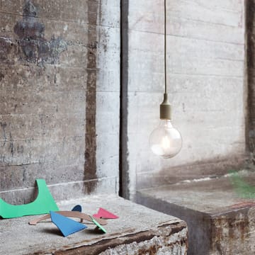 Lampe à suspension E27 - vert olive - Muuto