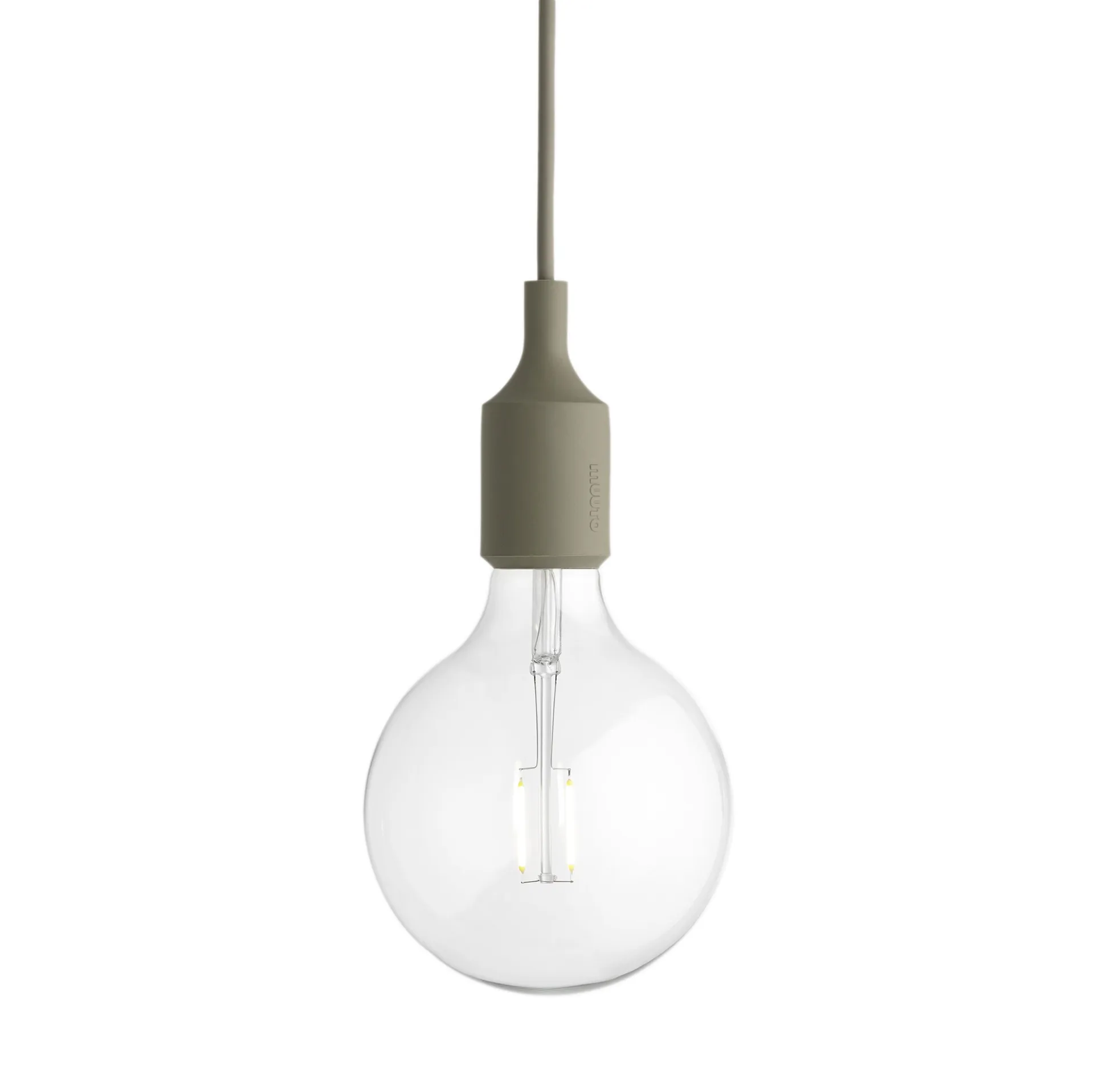 Lampe à suspension E27, vert olive Muuto