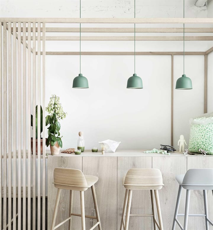 Lampe à suspension Grain, dusty green (vert) Muuto