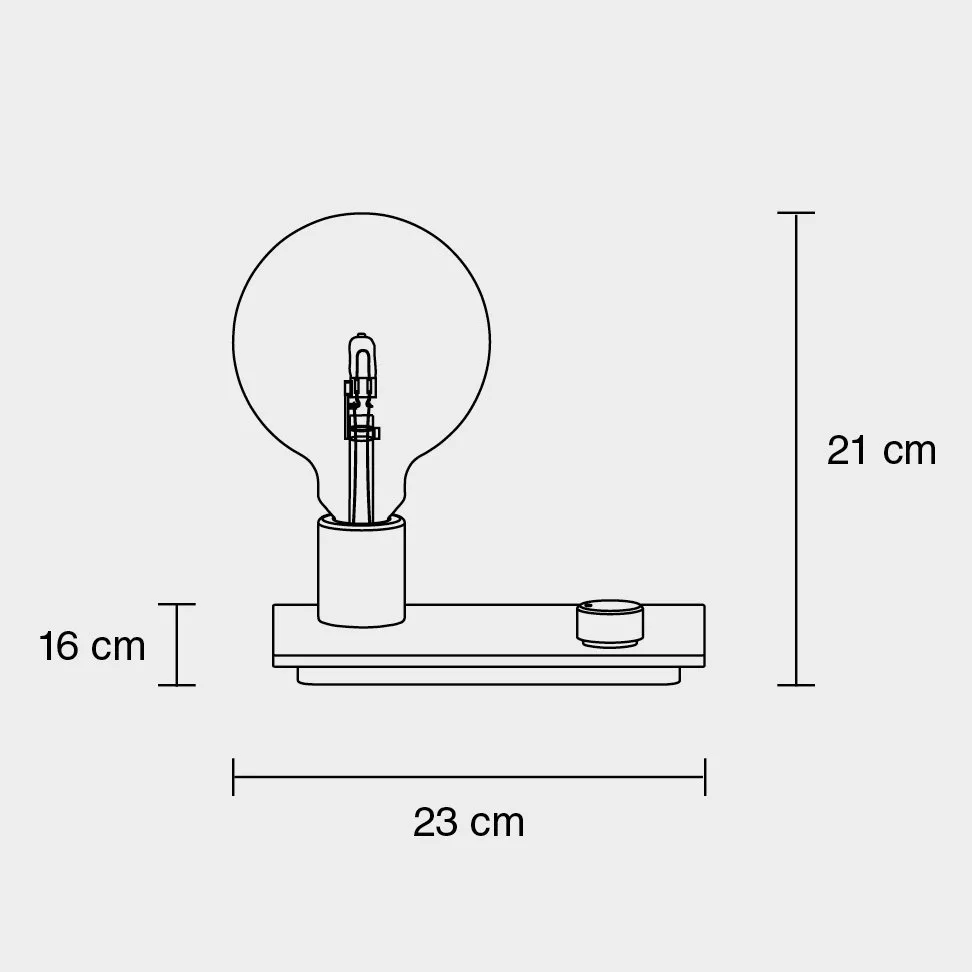 Lampe de table Control, gris Muuto