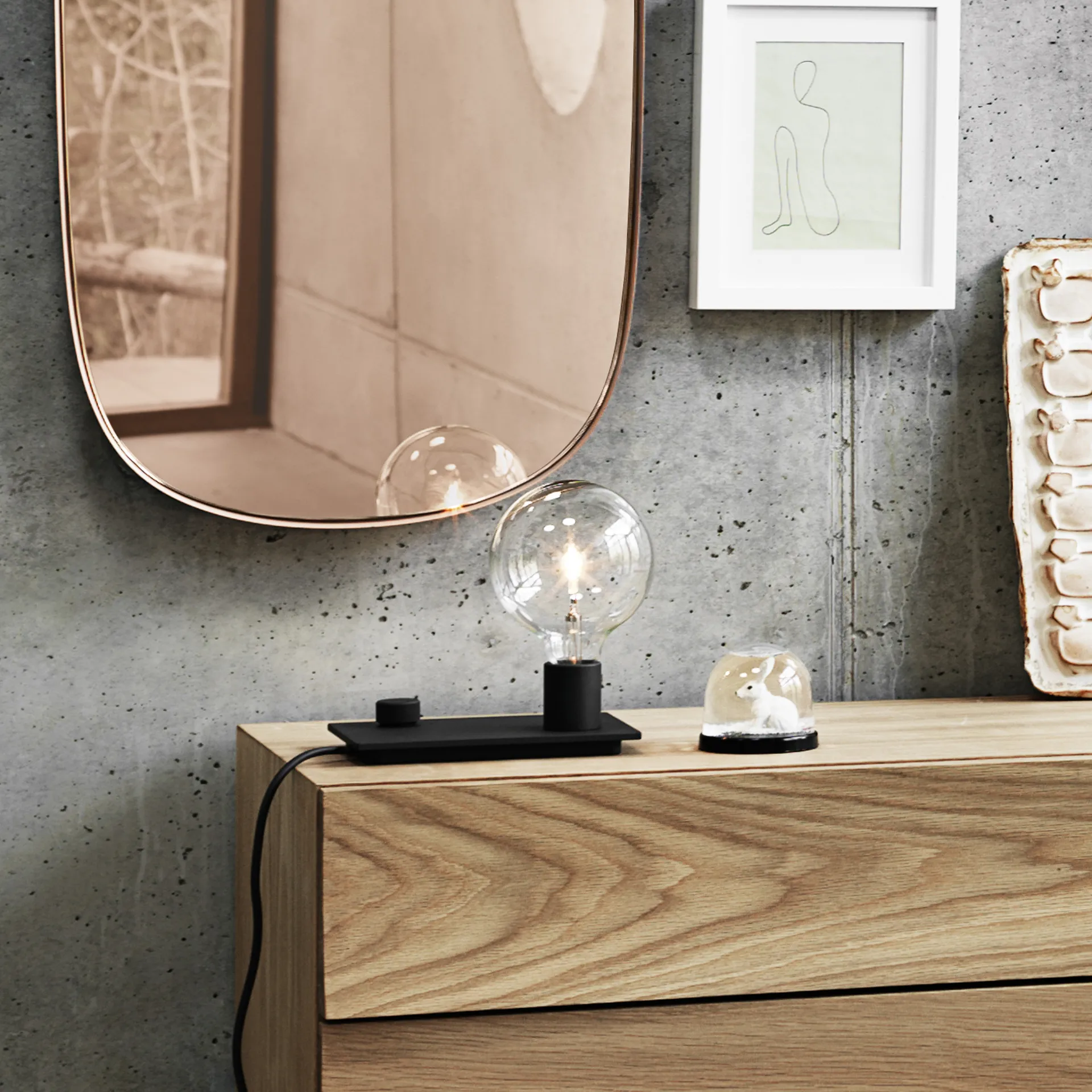 Lampe de table Control, noir Muuto