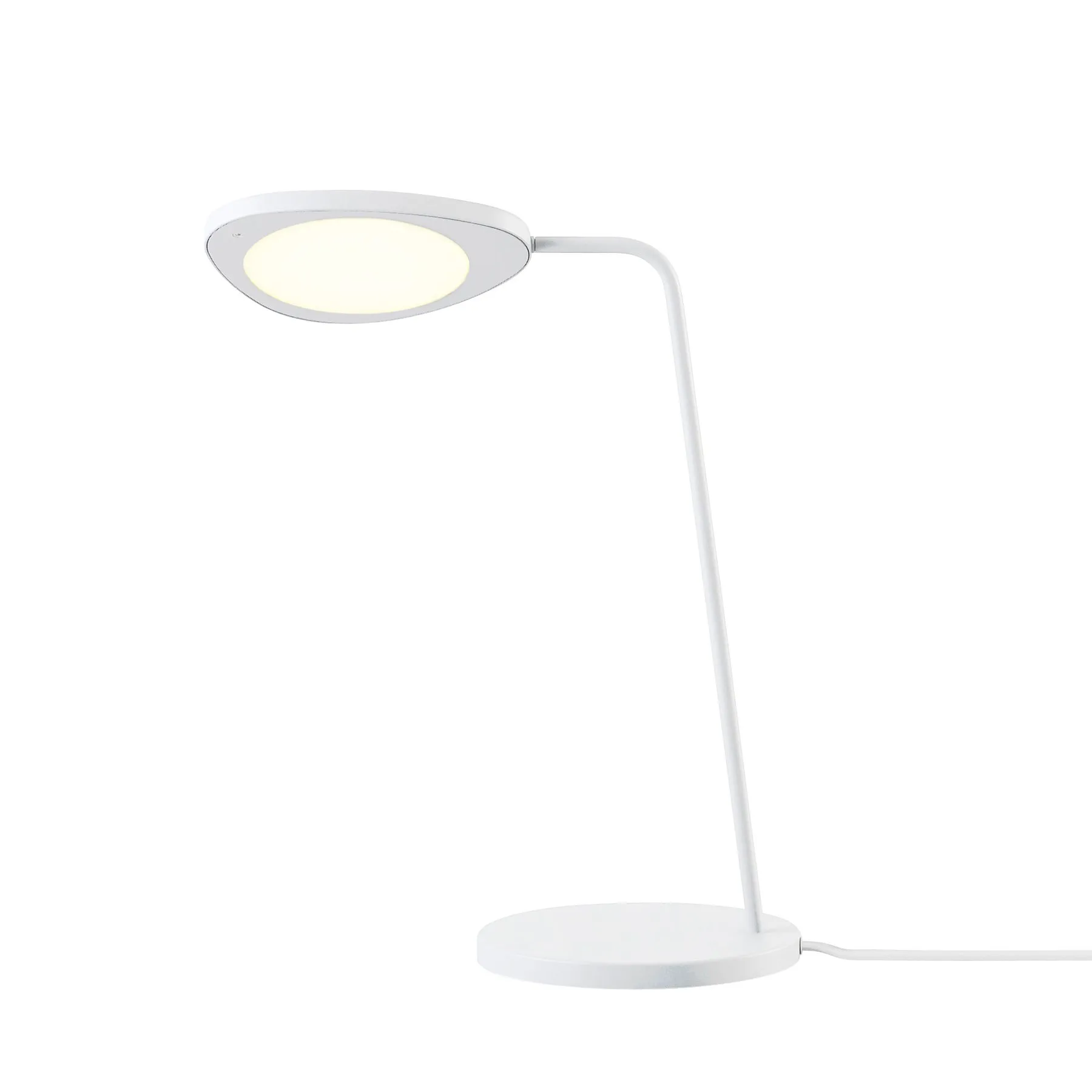 Lampe de table Leaf blanche, blanc Muuto