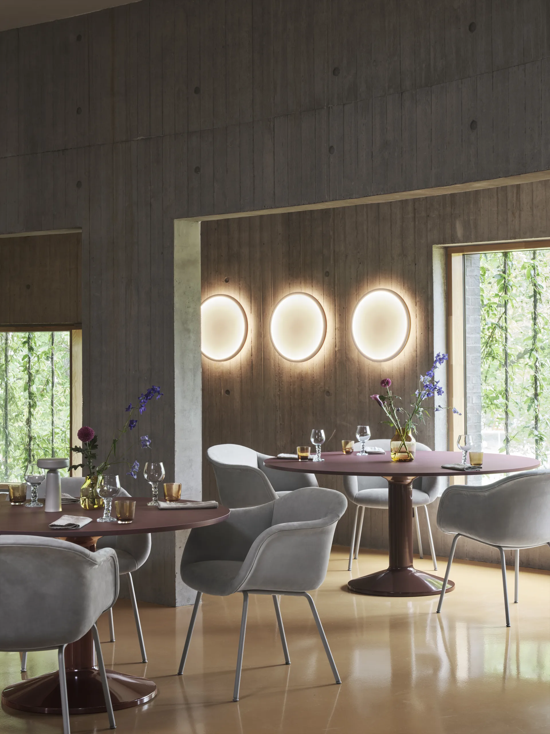 Lampe murale Calm Ø50 cm, White/Grey Muuto