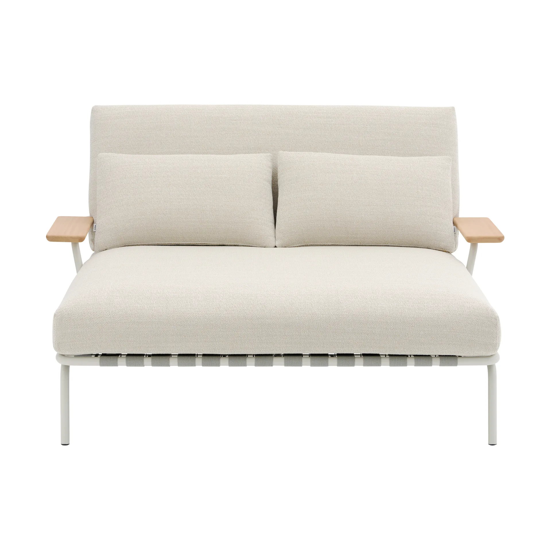 Lit de repos Settle, Laze 1-grey, avec accoudoirs Muuto